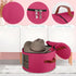 Hat Box,Hat Storage Box,Stackable Round Brim Hats Organizer Bag Container for Closet,Travel Hat Boxes for Women,Collapsible Cowboy Hat Organizer,S...