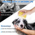 Pet Dog Cat Shedding Shampoo Brush Pet Bath Massage Shower Bubbles Self Cleaning Dog Grooming Brush Scrubber Brush for Bathing Hair Removal Soft S...