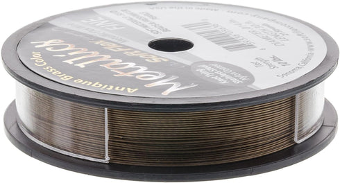Soft Flex Beading Wire, Metallic Antique Brass, 014 Inch, 30 Feet | BDC-414.60...