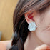 Boho Acrylic Flower Earrings White Flower Studs Earrings Vintage Flower Earrings Wedding White Flower Earrings Jewelry for Women...