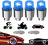 4 Pack LED Valve Stem Caps Lights for Car Tires Wheel Assemblies Light up Air Neon Bicycle Motorcycle Tyre Valve Lights Bike Truck Golf Cart for K...
