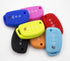 4 Button Flip Folding Fob Remote Key Chain Silicone Case Cover For Hyundai Santa Fe Sonata Elantra Azera Tucson (Pink)...