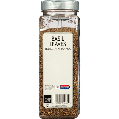 McCormick Culinary Basil Leaves, 5 oz - One 5 Ounce Container of Dried Basil Seasoning with Authentic, Fresh Flavor, Pairs Well with Pasta, Pizzas...