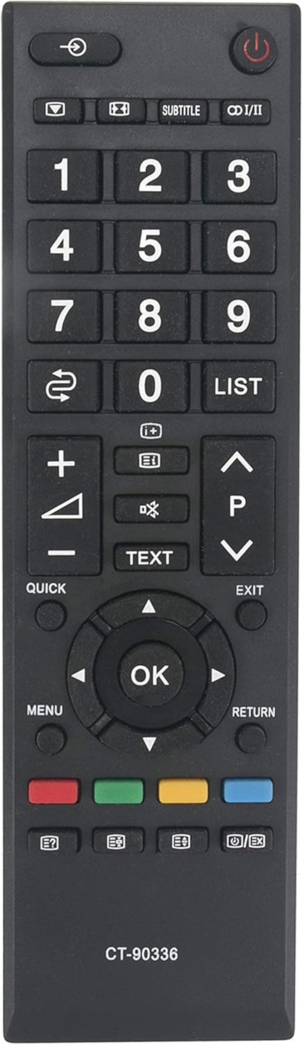 CT-90336 Replaced Remote fit for Toshiba TV 32CV700E 32CV700T 32CV700V 40CV700E 40CV700T 40CV700V CT-90380 CT-90406 CT-90326...