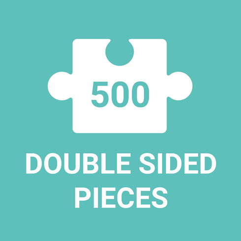 Galison Gray Malin at The Parker Double-Sided Puzzle, 500 Pieces, 24” x 18” – Art Jigsaw Puzzle Featuring Malin’s Iconic Photography–Thick, Sturdy...