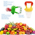 Food Feeder Baby Fruit Feeder Pacifier (3 Pcs) with 6 Different Sized Silicone Pacifiers 2 PCS Silicone Baby Food Dispensing Spoon 90ML with 2 Bab...