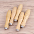 DOITOOL 10PCS Wooden File Handle with Metal Collars for Garage Woodworking Carpenter Tool Maintenance or File Cutting Tool Craft (4.1 Inch Length)...
