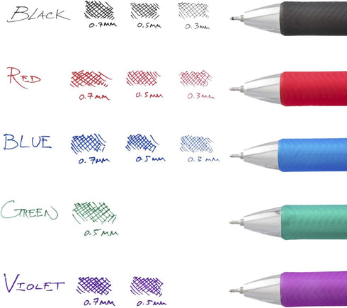 Pentel EnerGel RTX Retractable Liquid Gel Pen, 0.3 mm Needle Tip, Blue Ink, Pack of 2...