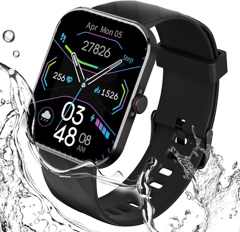 DACOM Smart Watch with Call Function,1.91 Inch Large Screen, 1.91 Inch (10 m) Waterproof, 100 Different Exercise Modes, 200+ Free Dial Settings, M...