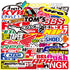100 pcs/Pack Fashion Motocross Motorcycles Dirt Bike Supercross Stickers No Repetition Sticker Vinyl Cool Skateboard Guitar Travel Case Sticker Wa...
