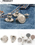 6 Pcs Buttons for Jeans,Adjustable Jean Button Pins,Pant Waist Tightener,No Sew and No Tools Instant Jean Button Pins for Pants, Simple Installati...