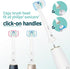 Cagu Three-Sided Toothbrush Heads with Tongue Brush Compatible with Philips Sonicare Replacement Brush Head, U-Shaped Brush Head Fits All Philips ...