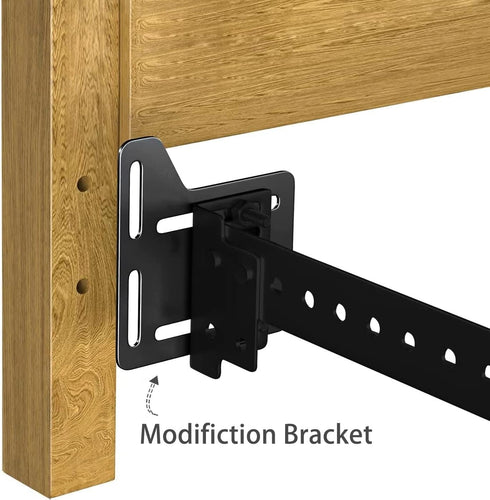 2Pcs Bed Frame Conversion Kit,Bed Frame Adapter Bracket,Heavy Duty Bed Modification Plate, Headboard Brackets for Metal Bed Frame, Headboard Attac...