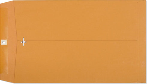 Clasp Envelopes - 10 x 15 Inch Brown Kraft Catalog Envelopes with Clasp Closure & Gummed Seal – 28lb Heavyweight Paper Jumbo Envelopes for Home, B...
