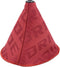 Universal Manual Red Canvas Shift Lever Knob Boot Dust Cover JDM Style Gear Shift Knob Collar Hyper Fabric...