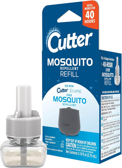 Cutter Mosquito Repellent 40-Hour Refill, Use With Cutter Eclipse Zone Mosquito Repellent Device...