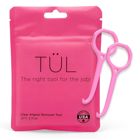 TÜL | Only Invisalign Remover Tool Made in the USA | Lifetime Replacements | Ortho Recommended Aligner Remover Tool & Retainer Remover Tool | Pink...