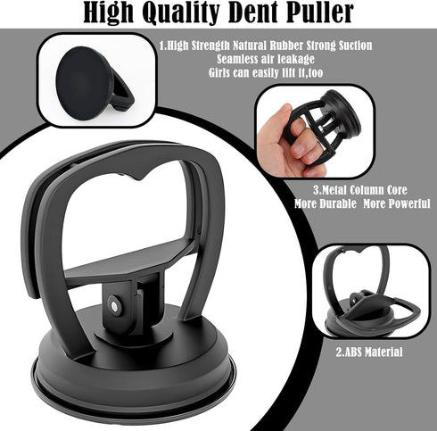 2 Pcs Car Dent Puller Removal Tools Kit, Powerful Puller for Window Handle, Refrigerator Dryer Door Handle Mirror Mobile Phone Tablet Disassembly ...