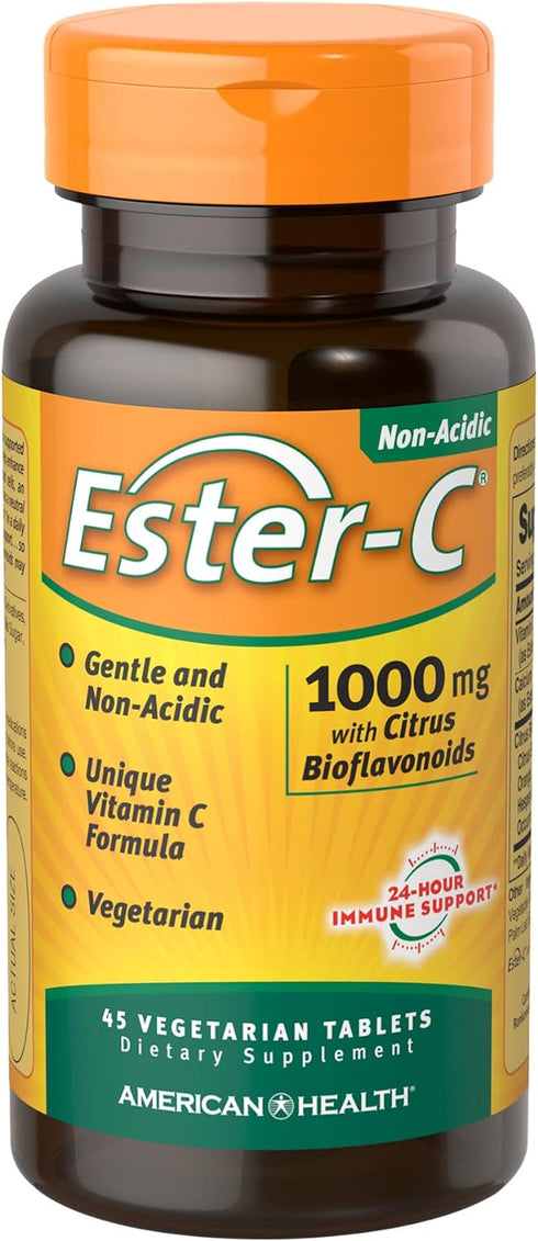 American Health Ester-C with Citrus Bioflavonoids, Tablet, 45 Count...
