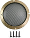 Fielect 6.5 inch Speaker Grill Cover Speaker Grill Mesh Decorative Circle Subwoofer Guard Protector Cover Audio Accessories Gold...