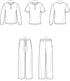 Simplicity Men's Knit Top and Pants Sewing Pattern Kit, Code S9315, Sizes XS-S-M-L-XL-XXL, Multicolor...