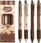 4 Pcs Gel Ink Pens Retractable Pens Cute Coffee Capybara Pen 0.5mm Black Ink Pen Writing Pens Office School Supplies for Girls Boys Women Men (Cof...