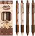 4 Pcs Gel Ink Pens Retractable Pens Cute Coffee Capybara Pen 0.5mm Black Ink Pen Writing Pens Office School Supplies for Girls Boys Women Men (Cof...