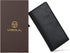 VISOUL Mens Leather Long Checkbook Bifold Wallets with RFID Blocking, Breast Pocket Tall Billfold Secretary Wallet for Men with Card Slots (Black)...