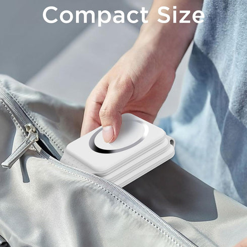 3 in 1 Charging Station for Apple Devices, Compatible with MagSafe Wireless Charger Pad for iPhone 15/14/13/12 Series, Travel Wireless Charger for...
