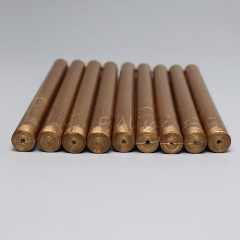 FsAlisa 9Pcs Glue Gun Sealing Wax Sticks for Wax Seal Stamp, Retro Vintage Metallic Bronze Great for Wedding Invitations, Cards Envelopes, Wine Pa...