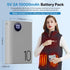 5V 2A Power Bank for Heated Vest, Pocket Size 10000mAh Heated Jacket Battery Pack, LCD Display Portable Charger for Heated Coat,Heated Pants,Heate...