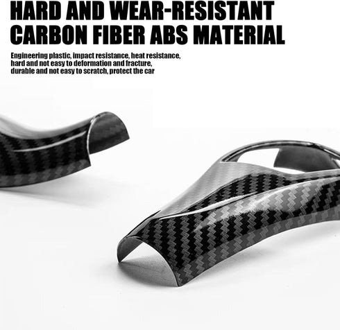 1 PC Car Gear Shift Head, ABS Carbon Fiber Pattern Shift Knob Cover Sticker, Replacement Decorative Accessories, for BMW 3 Series GT5 Series 1 Ser...