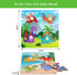 Wooden Peg Puzzles for Toddlers 1-3, Kids Educational Preschool Peg Puzzle Toy Ages 2-4, Set of 4 Dinosaur Toddler Puzzles, Ideal Gift for Ages 1 ...