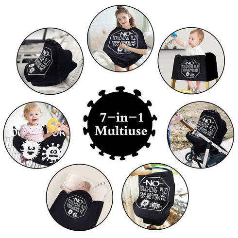 Metplus Car Seat Covers for Babies, Metplus Infant Carseat Canopy Nursing Breastfeeding Cover, Stretchy Carrier Cover for Stroller Shopping Cart, ...