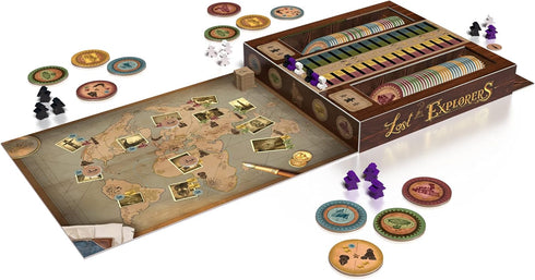 Lost Explorers Board Game - Embark on a Worldwide Quest to Discover a Lost World! Strategy Game for Kids & Adults, Ages 10+, 2-4 Players, 35 Minut...
