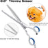 Dog Grooming Scissors for Dogs with Safety Round Tips, 6 in 1 Dog Scissors for Grooming, Curved Dog Grooming Scissors,Professional Pet Grooming Sh...