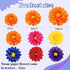 Geyee 18 Pcs Mexican Paper Flowers Colorful Fiesta Tissue Paper Flowers Pom Poms Mexican Carnival Paper Flowers for Floral Party Backdrop Wedding ...