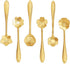 Stainless Steel Creative Flower Coffee Spoon Soup Spoons Sugar Spoons, Ice-Cream Tea Stirring Spoons 4.8 Inches Retro Dessert Demitasse Espresso S...
