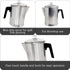 Mirro 9 cup Aluminum Coffee Percolator for indoor and outdoor, Camping Use, Silver (MIR-50021)...