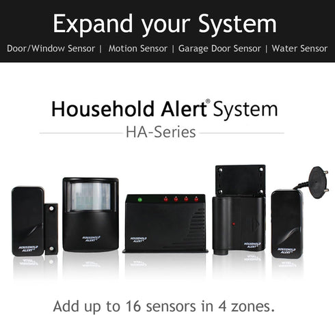 Skylink HA-434TL Long Range Household Alert & Alarm Home Garage Driveway Business Office Security Protection Indoor Outdoor Infrared Motion Detect...
