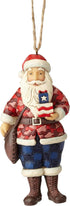 Enesco Jim Shore Heartwood Creek 6001502 Camouflage Santa Ornament...