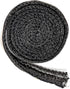Midwest Hearth Wood Stove Replacement Gasket for Woodburning Stoves - Graphite Impregnated Fiberglass Gaskets (11/16" x 3/16" x 54" Flat Tape w/Se...