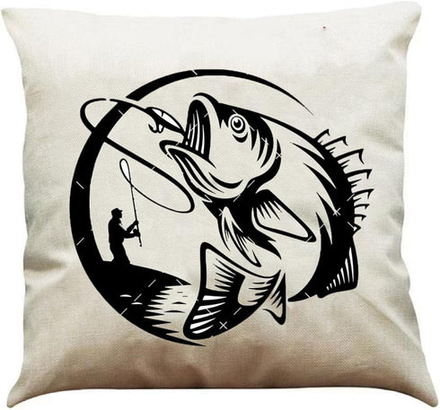 Fish Stencils for Painting Reusable Fishing Stencils Large Fisherman Template Paint Stencils for Painting on Wood Burning DIY Art Craft Fabric Can...