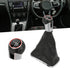 Gear Shift Knob Kit, 5 Speed / 6 Speed Gear Shift Knob Gear Shift Stick Knob Gaiter Boot Dust Cover Replacement for Mk4 Bora 1999?2004(5 gears) Ge...
