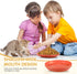 4 Pcs Whisker Fatigue Relief Cat Bowl Shallow Cat Food Dish 6 Inch Cat Wet Feeding Bowls Wide and Short Legged Cat and Small Pet Plate for Kittens...