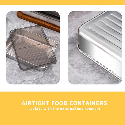 2 Pcs Deli Containers with Lids, Bacon Container for Refrigerator, Fridge Organizer, Cheese Container for Fridge, Dishwasher Safe Long Deli Meat S...