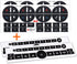 4PCS Replacement AC Control Dash Button Stickers for SUV Truck...