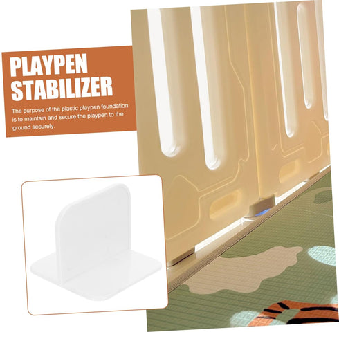 SAFIGLE Adhesive Furniture Anchors 4pcs Anti Tip Playpen Stabilizer Support Feet Playpen Accessories Home Supplies for Child Safety Dog Gate...