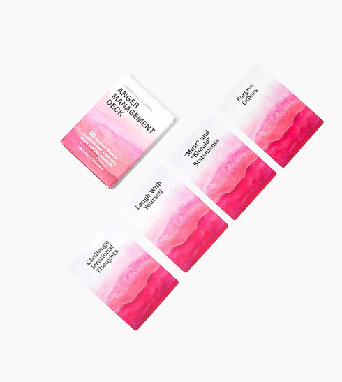 The School of Mindfulness- Mindfulness Coping Skills Series Deck, for Depression and Anxiety, Anger Management, and Cravings and Triggers (Anger M...