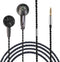 Wired Earphone Snow-Lotus 1.0 in Ear Earphones,64 Ohm Clear Detailed Balanced Sound Flat Head Earbuds,HD Bass Driven Audio,3.5mm Wired HiFi Music ...